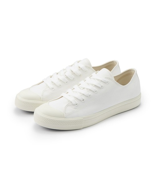 無印良品（ムジルシリョウヒン）の「紳士　疲れにくい　撥水スニーカー（スニーカー・メンズ・ブラック系2/オフホワイト/ブラック・27.5cm/27.0cm/26.5cm/26.0cm/25.5cm/28.5cm/28.0cm/29.0cm）」の2枚目の写真