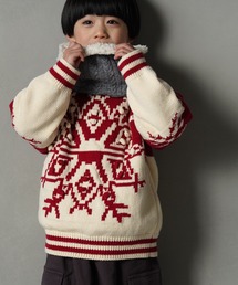 MAKE YOUR DAY | 雪の結晶柄セーター■80～140cm(ニット/セーター)