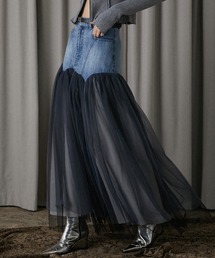 PRANK PROJECT | 【24AUTUMN PRE ORDER】チュールコンビスカート / Tulle Combo Skirt(スカート)