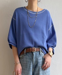 LBC（エルビーシー）の「ワッフルカラーステッチプルオーバー（Tシャツ/カットソー）」