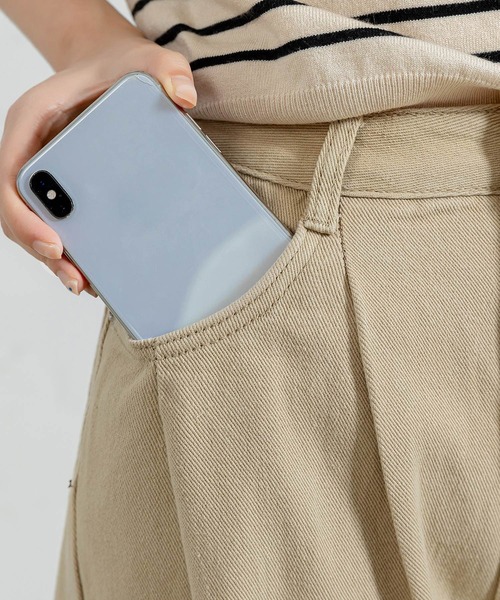 DAY CLOSET（デイ クローゼット）の「レディース ノームコアタックワイドパンツ（デニムパンツ・レディース・ブラック/サンドベージュ・XL/L/M/S）」の21枚目の写真