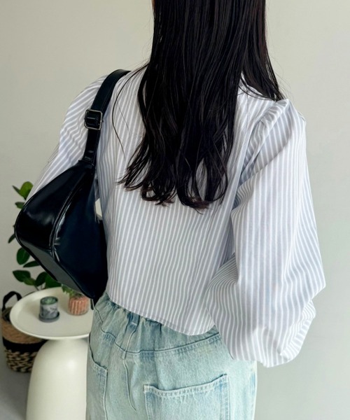 セール】ダブルZIPワンポイント刺繍シャツ（シャツ/ブラウス）｜one