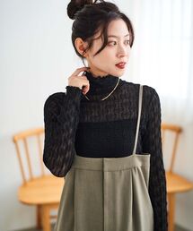 le.coeur blanc | ウエーブ柄シアータートル(Tシャツ/カットソー)