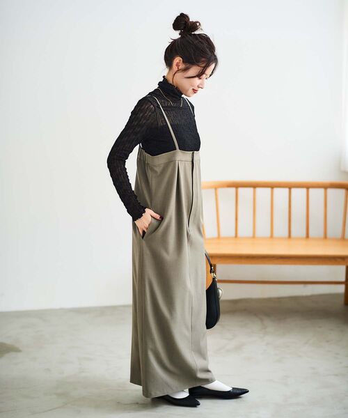 le.coeur blanc(ルクールブラン)の「ウエーブ柄シアータートル(Tシャツ/カットソー・レディース・アイボリー/ブラック・38)」の12枚目の写真