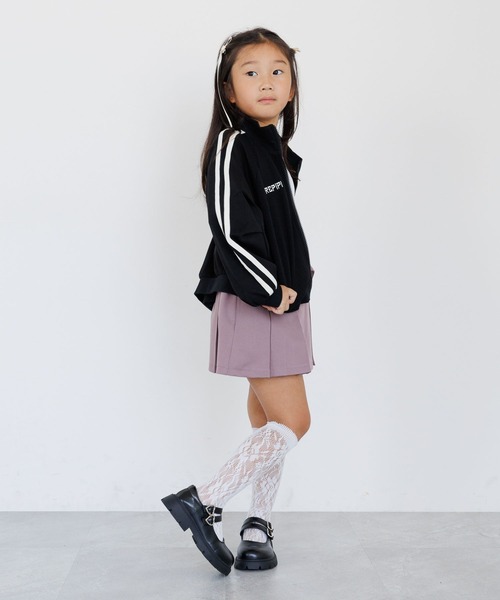 10C REPIPI（ジューシーレピピ）の「【10C REPIPI】ショートトラックジャケット（ジャージ・キッズ・アイボリー/ブラック/ネイビー・110cm/120cm/130cm）」の4枚目の写真