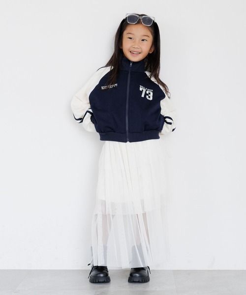 10C REPIPI（ジューシーレピピ）の「【10C REPIPI】ショートトラックジャケット（ジャージ・キッズ・アイボリー/ブラック/ネイビー・110cm/120cm/130cm）」の7枚目の写真