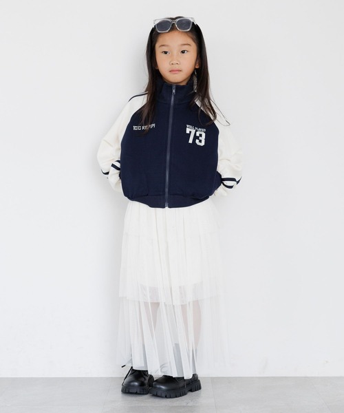 10C REPIPI（ジューシーレピピ）の「【10C REPIPI】ショートトラックジャケット（ジャージ・キッズ・アイボリー/ブラック/ネイビー・110cm/120cm/130cm）」の8枚目の写真