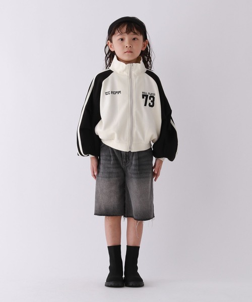 10C REPIPI（ジューシーレピピ）の「【10C REPIPI】ショートトラックジャケット（ジャージ・キッズ・アイボリー/ブラック/ネイビー・110cm/120cm/130cm）」の11枚目の写真