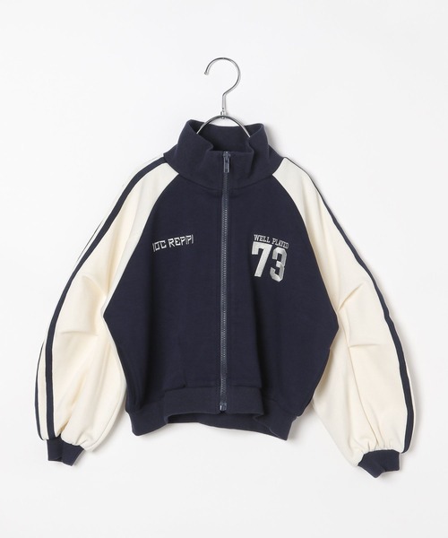10C REPIPI（ジューシーレピピ）の「【10C REPIPI】ショートトラックジャケット（ジャージ・キッズ・アイボリー/ブラック/ネイビー・110cm/120cm/130cm）」の13枚目の写真