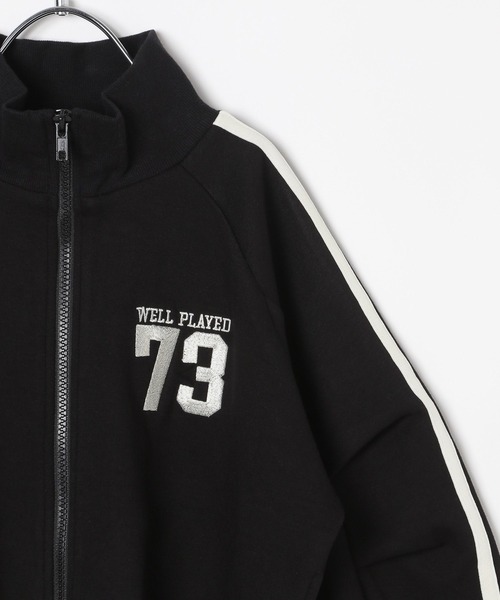 10C REPIPI（ジューシーレピピ）の「【10C REPIPI】ショートトラックジャケット（ジャージ・キッズ・アイボリー/ブラック/ネイビー・110cm/120cm/130cm）」の16枚目の写真