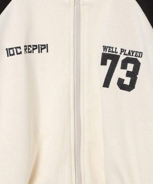 10C REPIPI（ジューシーレピピ）の「【10C REPIPI】ショートトラックジャケット（ジャージ・キッズ・アイボリー/ブラック/ネイビー・110cm/120cm/130cm）」の22枚目の写真