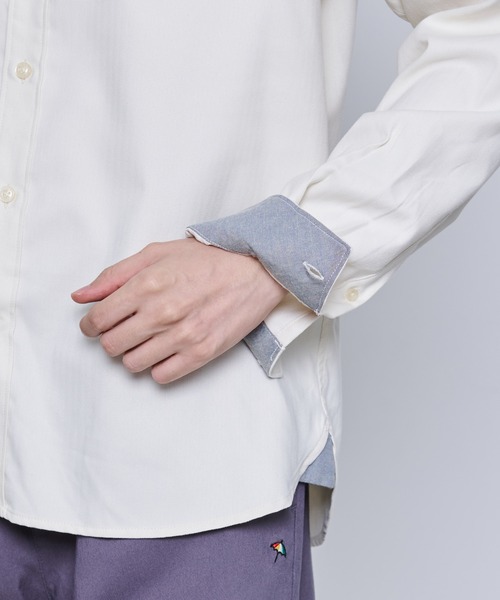 Arnold Palmer（アーノルドパーマー）の「バルキーフリース ポケット シャツ（シャツ/ブラウス・メンズ・ホワイト/ネイビー・M/L/LL）」の14枚目の写真