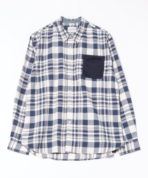 Arnold Palmer（アーノルドパーマー）の「バルキーフリース ポケット シャツ（シャツ/ブラウス・メンズ・ホワイト/ネイビー・M/L/LL）」の18枚目の写真