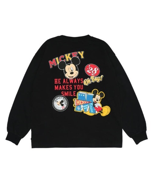 Disney(ディズニー)の「親子お揃い ディズニー デニムポケット ロンT 9688A(Tシャツ/カットソー・レディース・ブラック×レッド/その他9/ネイビー・L/XL/S/M)」の4枚目の写真