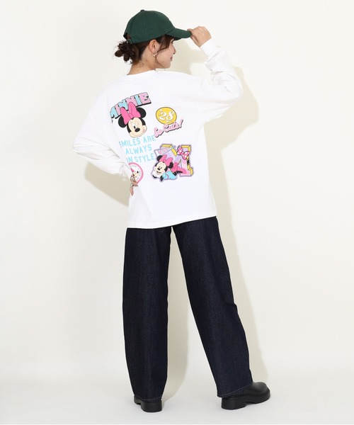 Disney(ディズニー)の「親子お揃い ディズニー デニムポケット ロンT 9688A(Tシャツ/カットソー・レディース・ブラック×レッド/その他9/ネイビー・L/XL/S/M)」の9枚目の写真