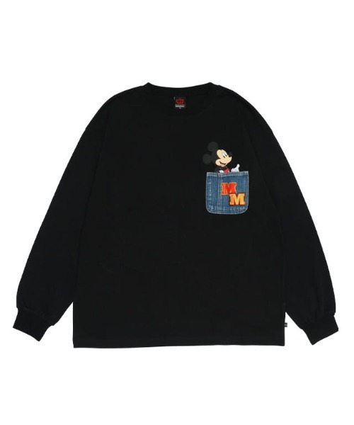 Disney(ディズニー)の「親子お揃い ディズニー デニムポケット ロンT 9688A(Tシャツ/カットソー・レディース・ブラック×レッド/その他9/ネイビー・L/XL/S/M)」の18枚目の写真