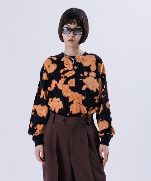M TO R(ムウトアール)の「【LAMRONS】TYEDYE HAND BREECH L/S TEE(Tシャツ/カットソー・レディース・ブラック/チャコールグレー/ライトグレー/ブラウン・S/M)」の9枚目の写真