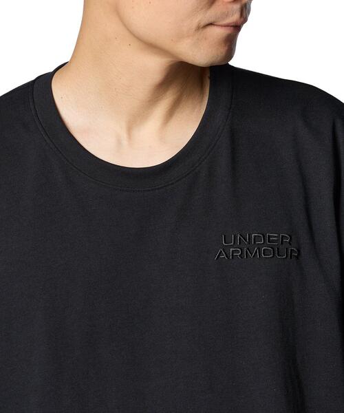 UNDER ARMOUR(アンダーアーマー)の「UAヘビーウェイト コットン ロングスリーブTシャツ(トレーニング/メンズ)(Tシャツ/カットソー・メンズ・ブラック・3XL/L/M/XL/2XL/S)」の4枚目の写真