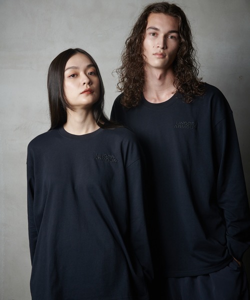 UNDER ARMOUR(アンダーアーマー)の「UAヘビーウェイト コットン ロングスリーブTシャツ(トレーニング/メンズ)(Tシャツ/カットソー・メンズ・ブラック・3XL/L/M/XL/2XL/S)」の14枚目の写真