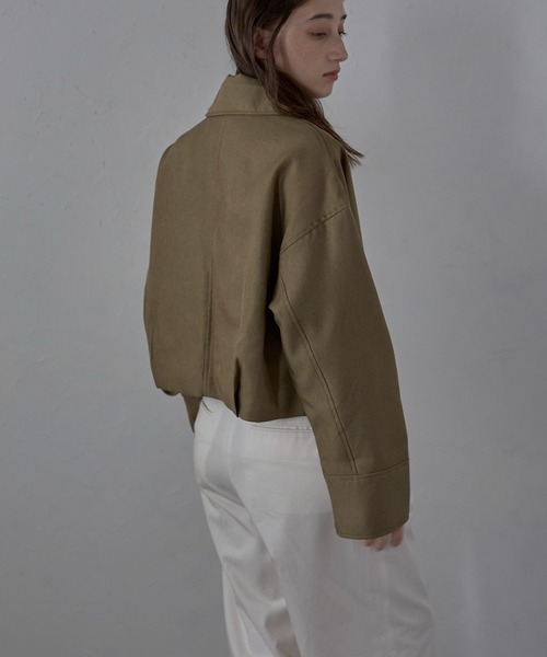 MINERTE】twill short jacket / ヘザーエステルツイルショート