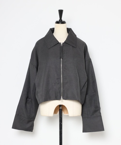 MINERTE】twill short jacket / ヘザーエステルツイルショート