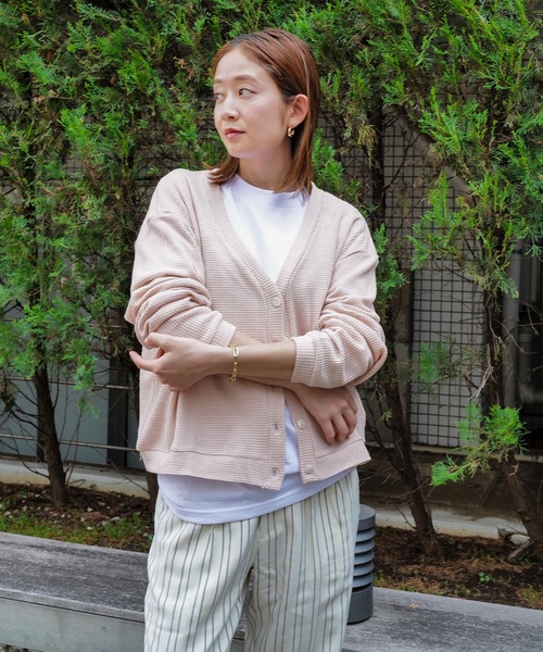 roial(ロイアル)の「CARDIGAN/ROIAL/ロイアル ショート丈カーディガンパステルカラーケーディガン(カーディガン/ボレロ・レディース・オリーブ/イエロー/ブラウン/アイボリー・SMALL/MEDIUM)」の10枚目の写真