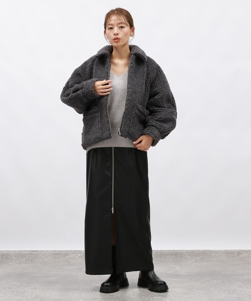 LAKOLE（ラコレ）の「FLフロントジップナロースカート / 128642（スカート・レディース・ブラウン/ブラック・SMALL/MEDIUM）」の11枚目の写真