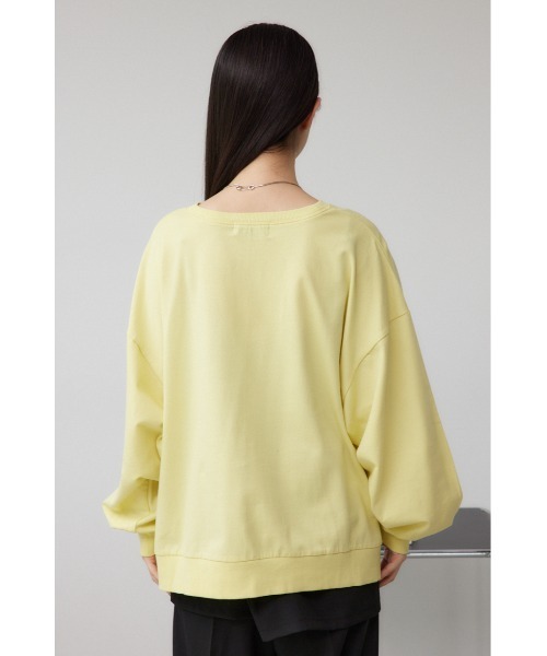 AZUL by moussy(アズールバイマウジー)の「プリントウラケプルオーバー(スウェット・レディース・ブラック/イエロー/杢グレー・FREE)」の9枚目の写真