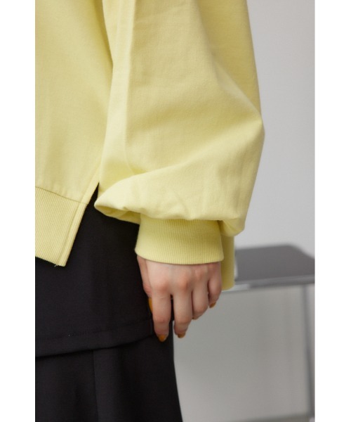 AZUL by moussy(アズールバイマウジー)の「プリントウラケプルオーバー(スウェット・レディース・ブラック/イエロー/杢グレー・FREE)」の5枚目の写真
