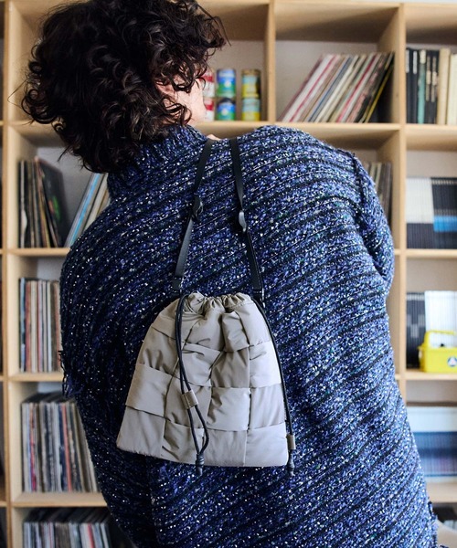 ADAMPATEK/braided polyester drawstring bag/編み込みナイロン巾着バッグ(ハンドバッグ)|ADAM PATEK(アダムパテック) ADAMPATEK/braided polyester drawstring bag/編み込みナイロン巾着バッグ(ハンドバッグ)|ADAM PATEK(アダムパテック)