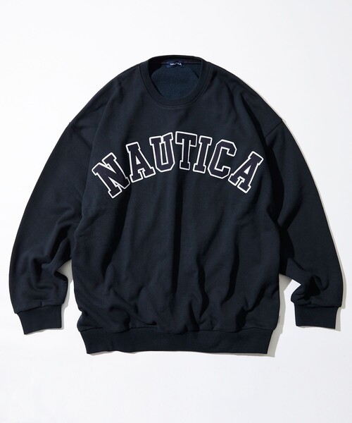 セール】NAUTICA/ノーティカ Arch Logo Crewneck Sweatshirt