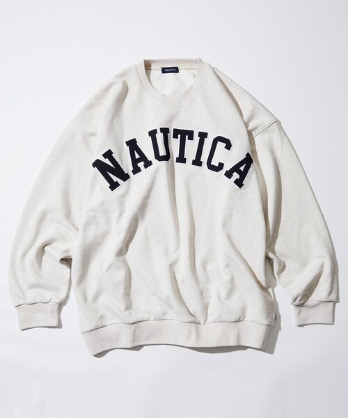 ◆ノルディ◆Outline Arch Logo Sweatshirt◆スウェットシャツ セール】NAUTICA/ノーティカ Arch Logo Crewneck Sweatshirt