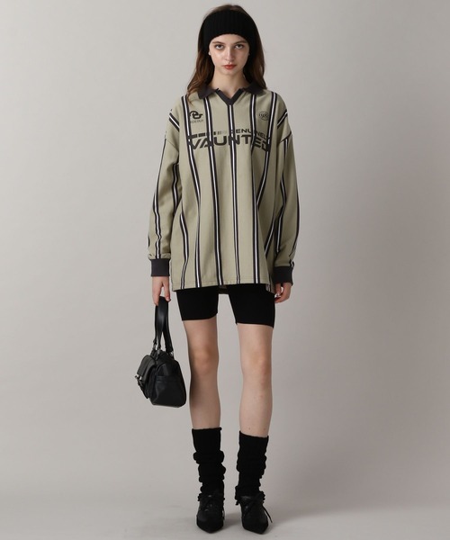 FOREVER 21（フォーエバー トゥエンティーワン）の「【2024FW】ラインニットハーフレギンス（その他パンツ・レディース・ブラック・FREE）」の2枚目の写真