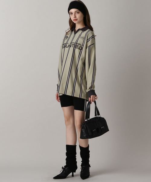 FOREVER 21（フォーエバー トゥエンティーワン）の「【2024FW】ラインニットハーフレギンス（その他パンツ・レディース・ブラック・FREE）」の3枚目の写真