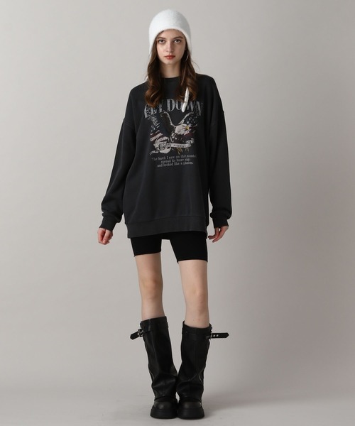 FOREVER 21（フォーエバー トゥエンティーワン）の「【2024FW】ラインニットハーフレギンス（その他パンツ・レディース・ブラック・FREE）」の5枚目の写真