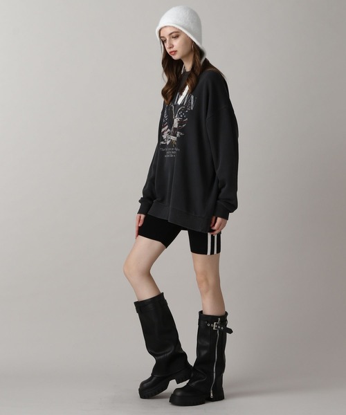 FOREVER 21（フォーエバー トゥエンティーワン）の「【2024FW】ラインニットハーフレギンス（その他パンツ・レディース・ブラック・FREE）」の6枚目の写真