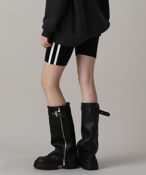 FOREVER 21（フォーエバー トゥエンティーワン）の「【2024FW】ラインニットハーフレギンス（その他パンツ・レディース・ブラック・FREE）」の10枚目の写真