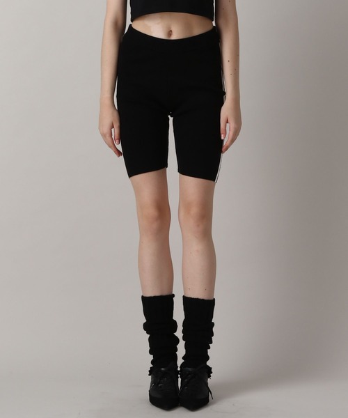 FOREVER 21（フォーエバー トゥエンティーワン）の「【2024FW】ラインニットハーフレギンス（その他パンツ・レディース・ブラック・FREE）」の12枚目の写真