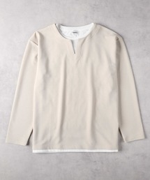 Other(ソノタ)ワッフルジャガードフェイクレイヤード長袖Ｔシャツ