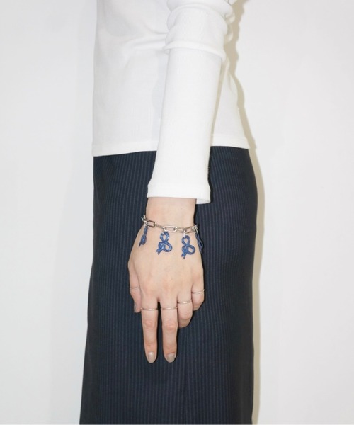 colored ribbon charm bracelet / リボンチャームブレスレット