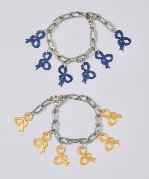 colored ribbon charm bracelet / リボンチャームブレスレット
