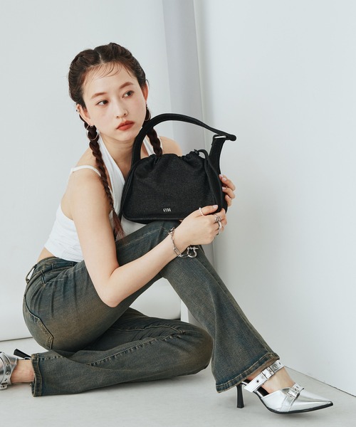 公式サイト セール】【WEB限定商品】ワンハンドルデニムハンドバッグ GY バッグ