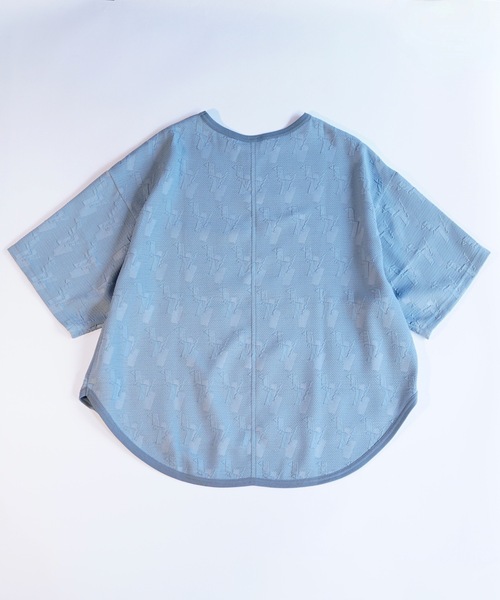 sneeuw（スニュウ）の「カット&フォールドプルオーバー（Tシャツ/カットソー・レディース・アイボリー/サックスブルー・1/3）」の6枚目の写真