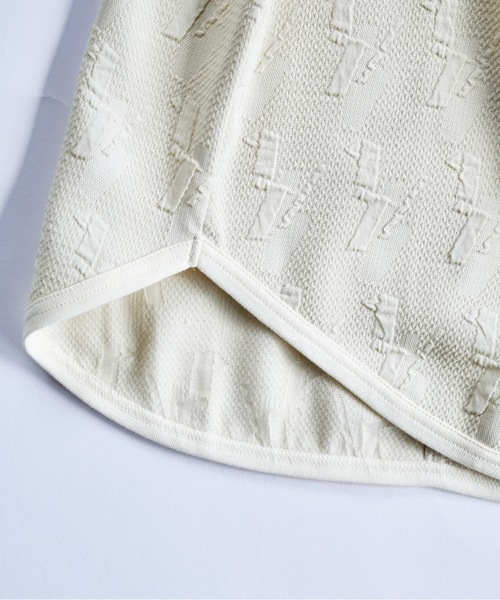 sneeuw（スニュウ）の「カット&フォールドプルオーバー（Tシャツ/カットソー・レディース・アイボリー/サックスブルー・1/3）」の8枚目の写真