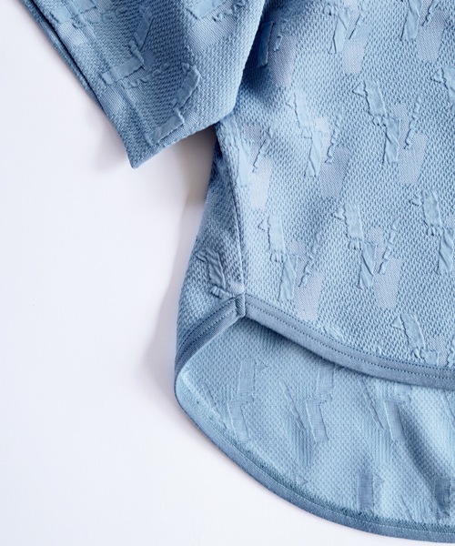 sneeuw（スニュウ）の「カット&フォールドプルオーバー（Tシャツ/カットソー・レディース・アイボリー/サックスブルー・1/3）」の9枚目の写真