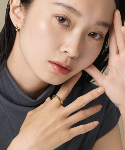 ciite' surgical stainless(シーテサージカルステンレス)の「【 金属アレルギー対応 】 ニュアンスリング サージカルステンレス(リング・レディース・ゴールド・13号/11号/9号)」の12枚目の写真