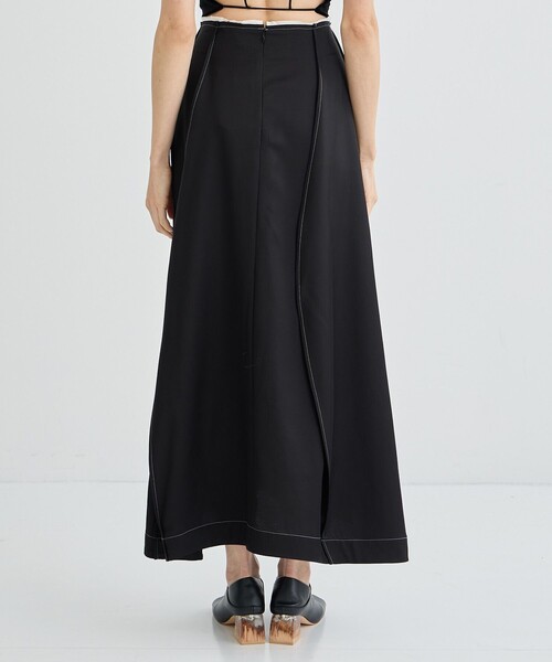 IHNN(イン)の「【IHNN/イン】SATIN STITCH SKIRT/サテンステッチスカート(スカート・レディース・ブラック・36/38)」の6枚目の写真