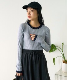 ウォッシャブル リンガーニット/リブニット