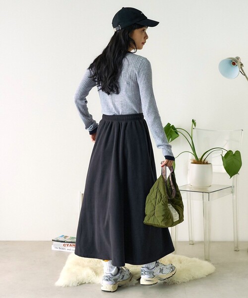 FREAK'S STORE（フリークスストア）の「ウォッシャブル リンガーニット/リブニット（ニット/セーター・レディース・グレー/オフホワイト/ベージュ・ﾌﾘ-）」の6枚目の写真