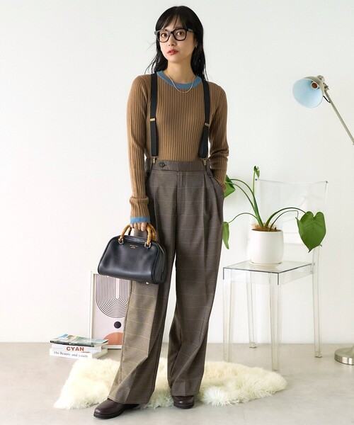 FREAK'S STORE（フリークスストア）の「ウォッシャブル リンガーニット/リブニット（ニット/セーター・レディース・グレー/オフホワイト/ベージュ・ﾌﾘ-）」の20枚目の写真